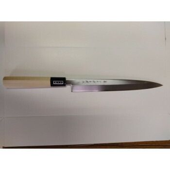 堺の包丁 堺一文字吉国作 白二鋼 柳刃 包丁240mm