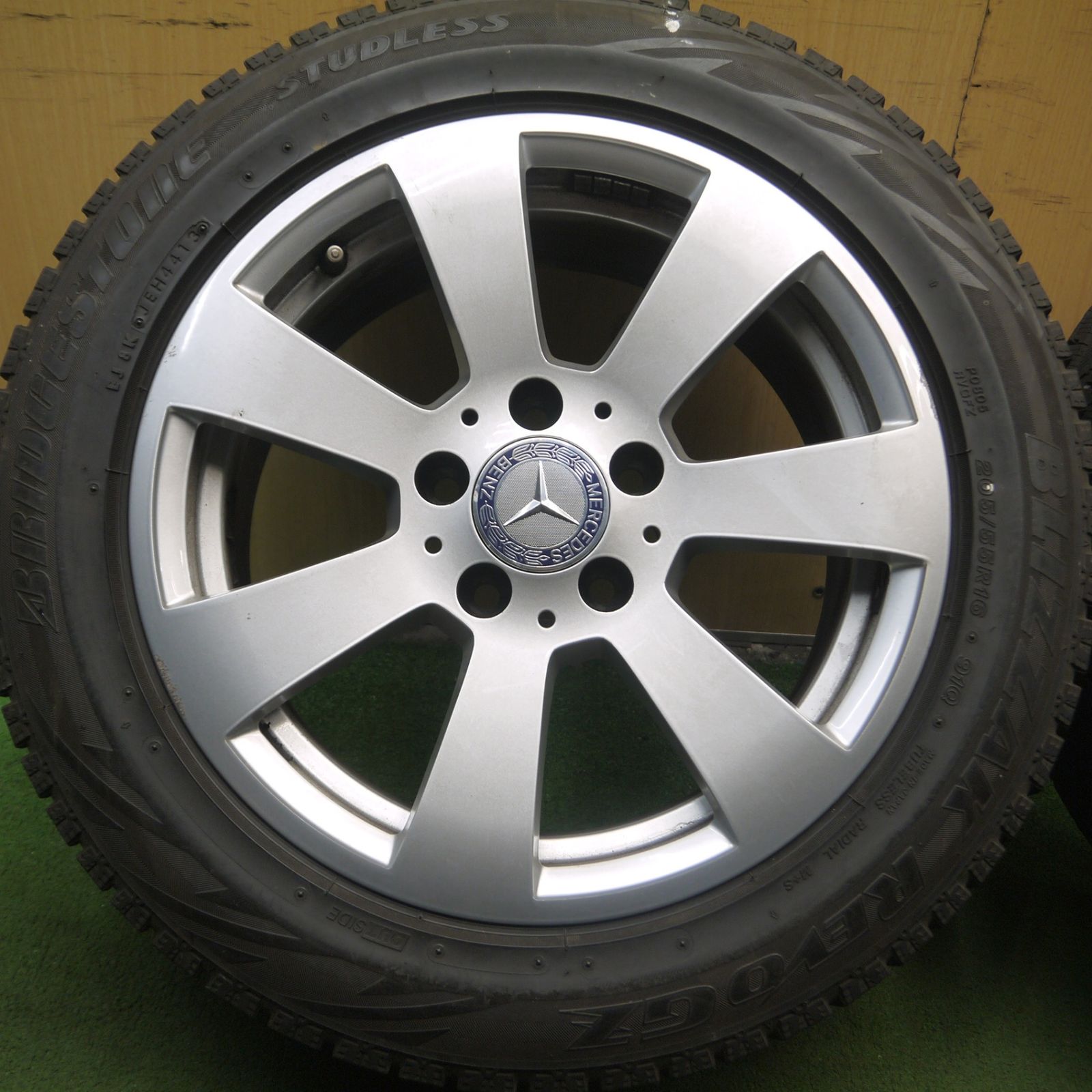 送料無料* 4本価格☆ベンツ Cクラス W204 純正 205⁄55R16 スタッドレス