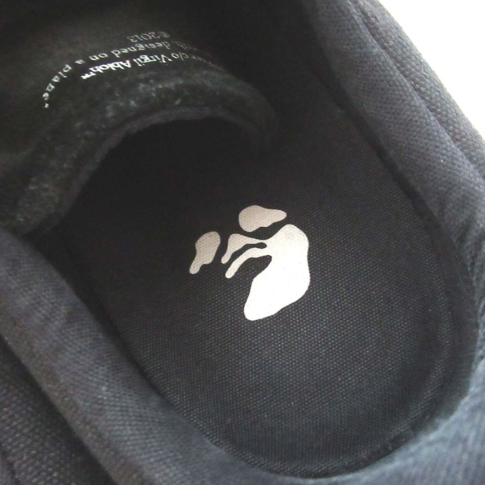 美品 Off-White オフホワイト スエード キャンバス ローカット  