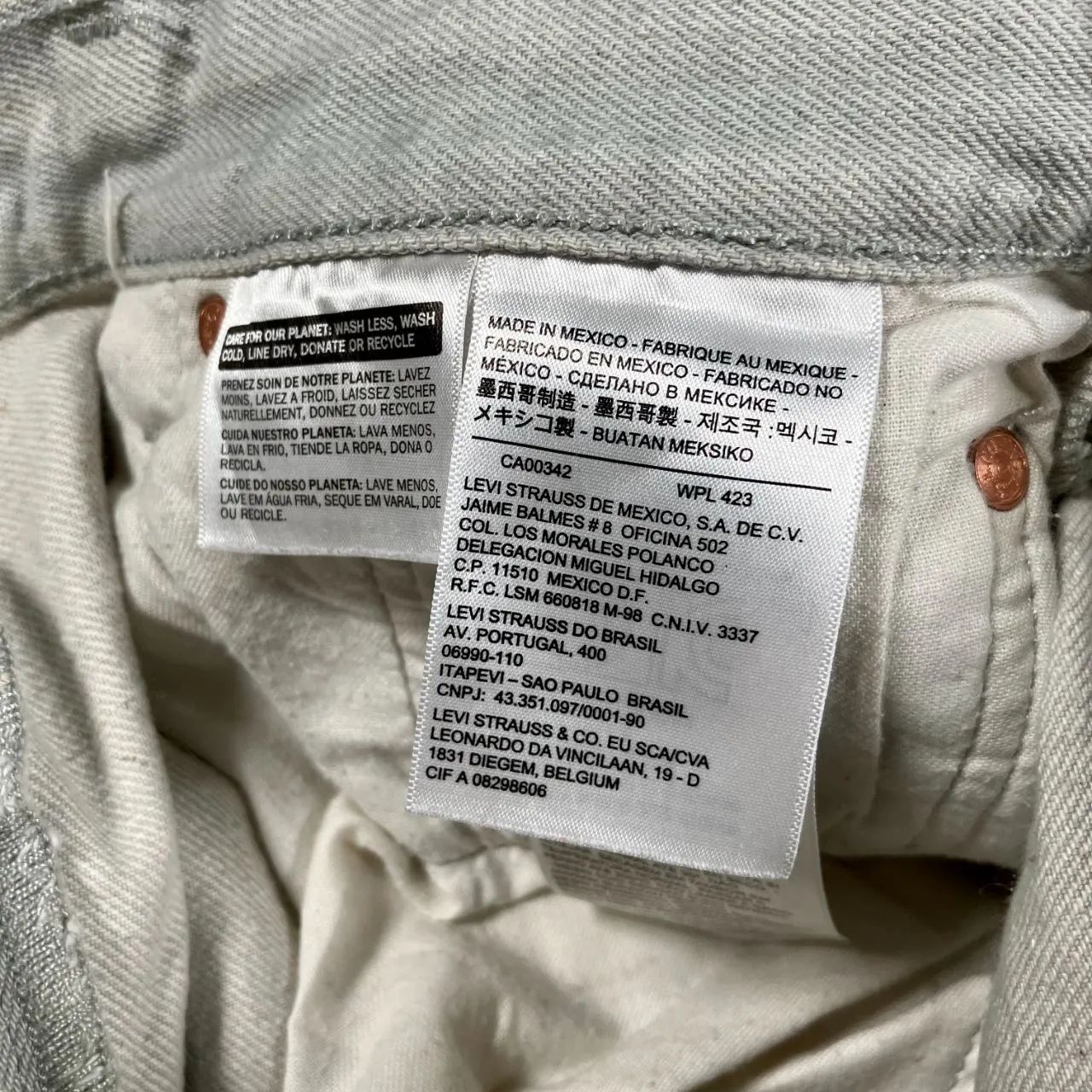 LEVI'S リーバイス 501XX ダブルエックス ライトグレー メキシコ製 W34