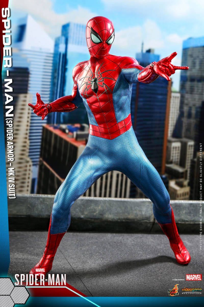 ホットトイズ 1/6 スパイダーマン スパイダー・アーマーＭＫ ＩＶスーツ版 VGM43 マーベル Marvel's Spider-Man  HOTTOYS|mercariメルカリ官方指定廠商|Bibian比比昂代買代購