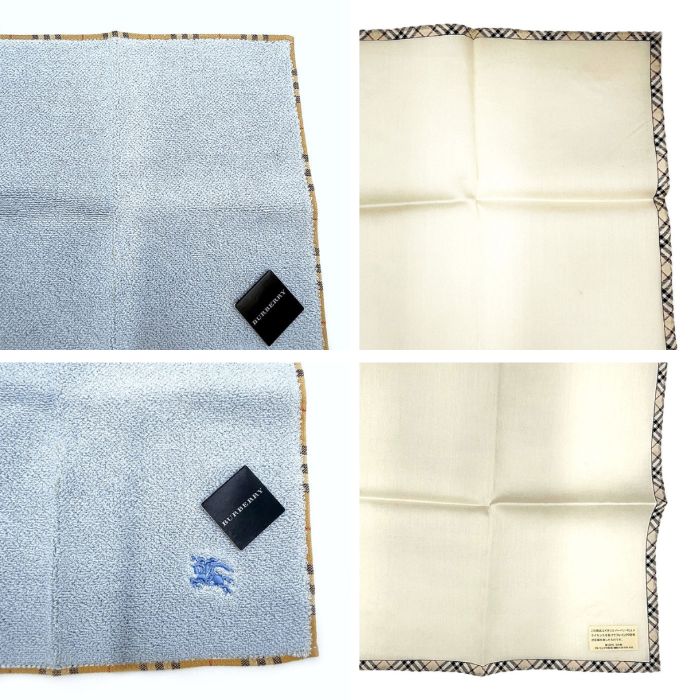 BURBERRY バーバリータオルハンカチ　3枚セット【新品・未使用】 BURBERRY 未使用 バーバリー ハンカチ ハンドタオル 3枚セット