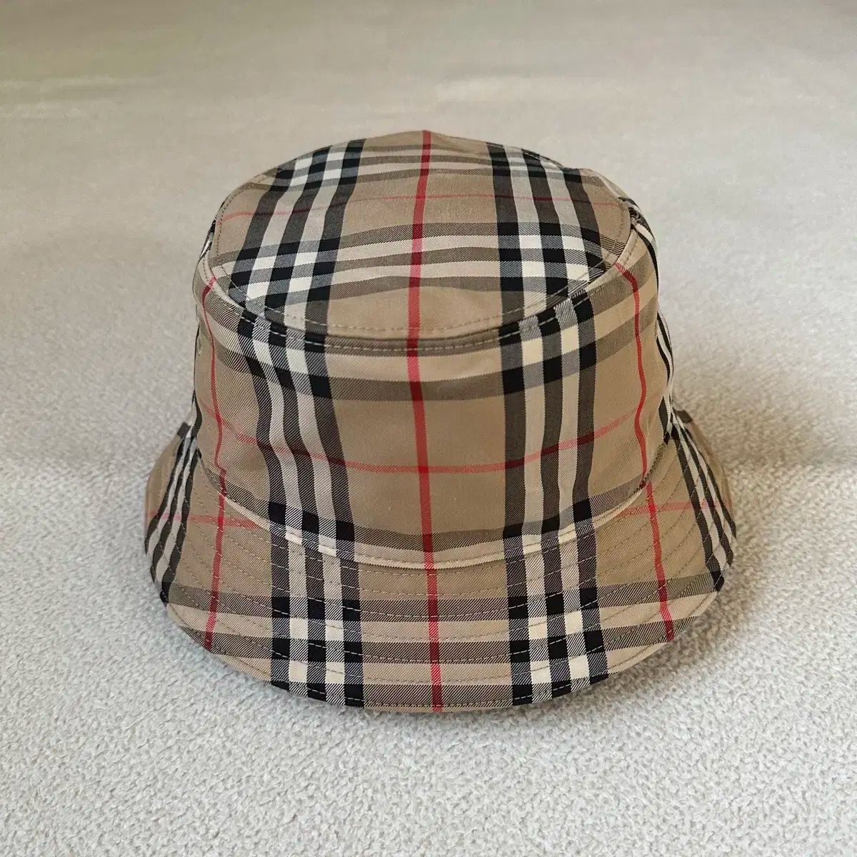 【最終値下げ】【美品】Burberry チェックテクニカルコットンバケットハット 美品 BURBERRY ヴィンテージチェック テクニカルコットン
