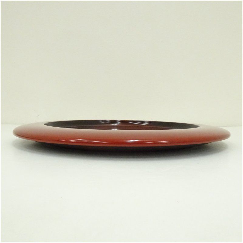 香川漆器 後藤塗 丸盆（共箱） 和食器 おしゃれ 茶道具 茶器 トレイ