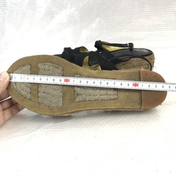 【LAUREN RALPH LAUREN】アンクルストラップ サンダル ※送関込 美品☆RALPH LAUREN Collection☆アンクルストラップサンダル【7