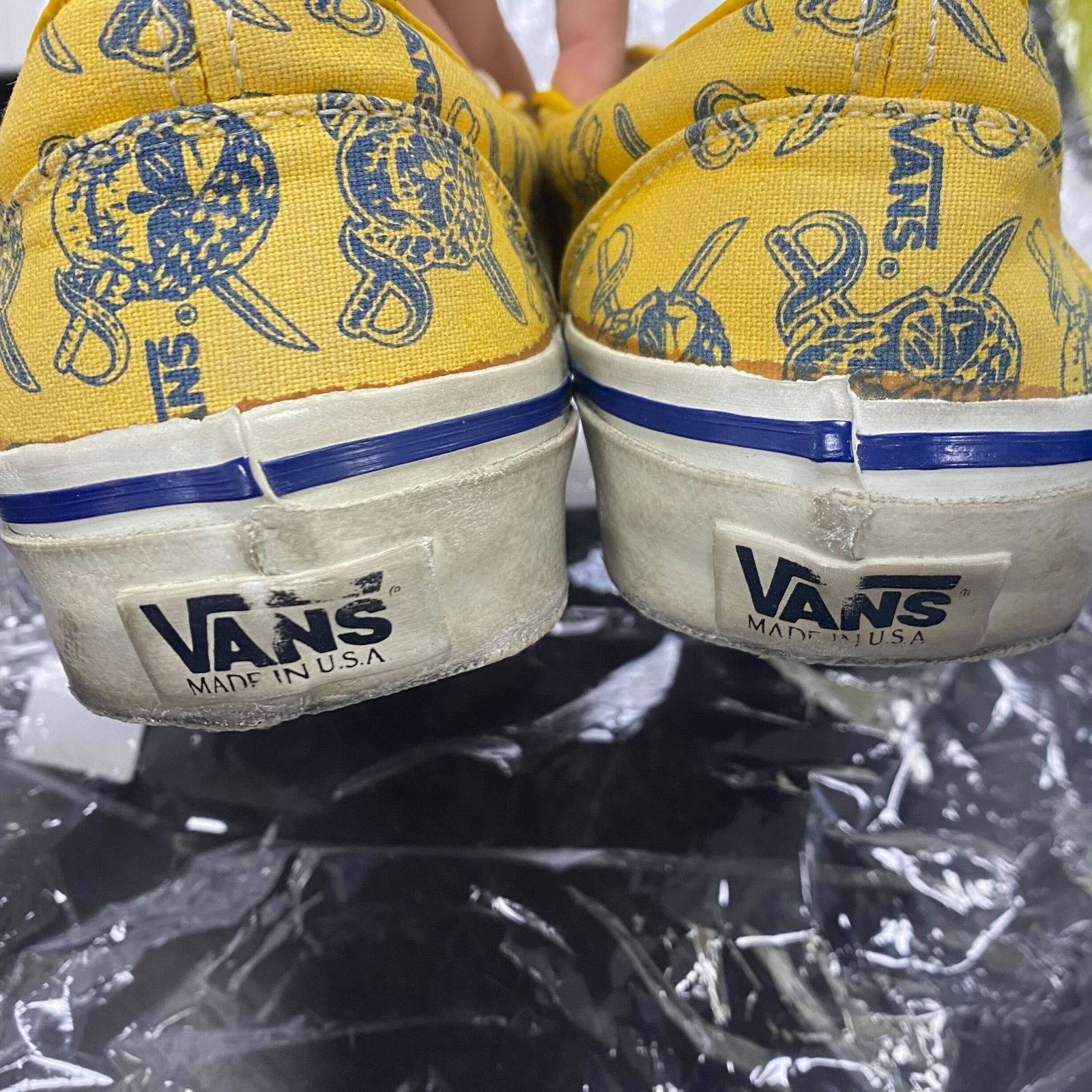 VANS ヴァンズ s USA製 SLIP ON SKULL PIRATE スカルパイレーツ総