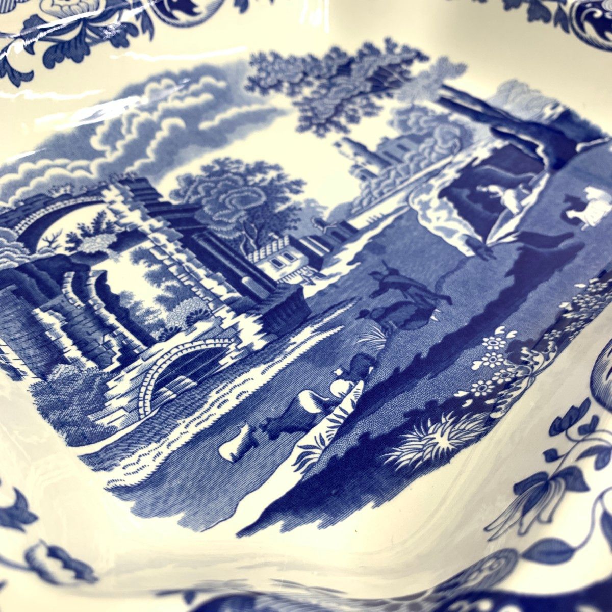 SPODE スポード カバードベジタブルディッシュ/ブルーイタリアン