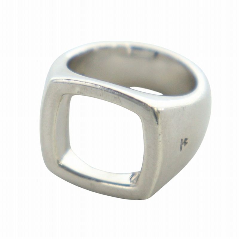 【Tom Wood】スターリングシルバー スクエアロゴリング TOM WOOD TOMWOOD トムウッド リング メンズ Square Ring