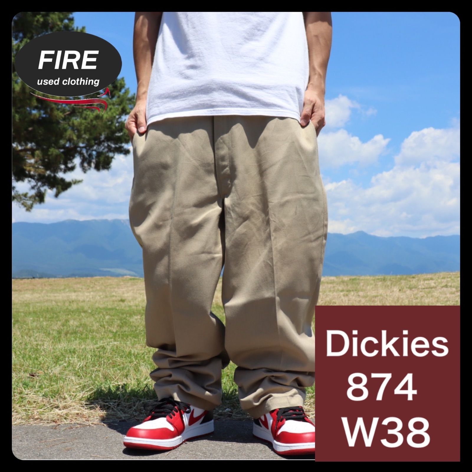 Dickies ディッキーズ ダブルニーワークパンツ チノ ベージュ W38