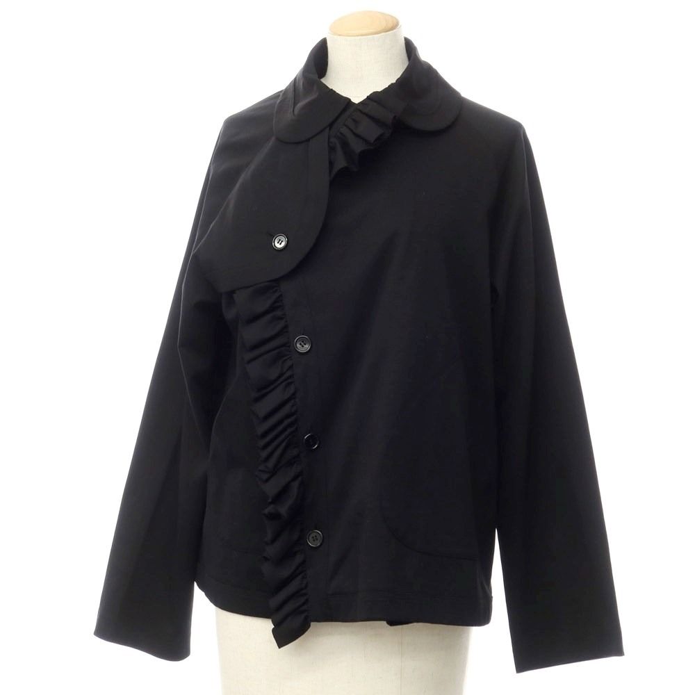 新品未使用。noir kei ninomiya フリルノーカラージャケット noir kei ninomiya 2021AW フリル付きロングジャケットが入荷