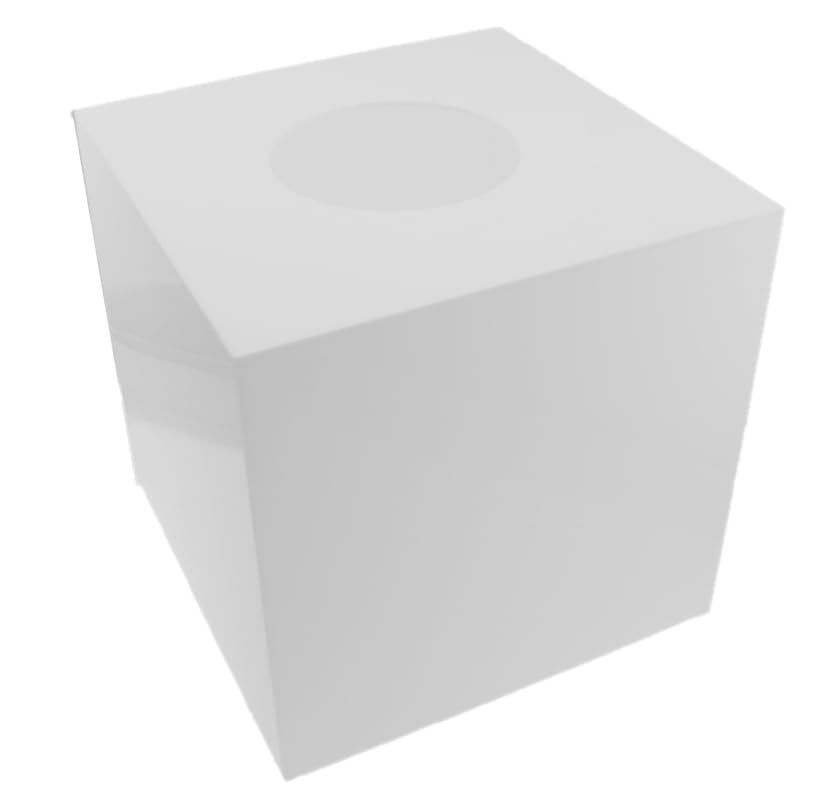 イーウーサプライ アクリル抽選箱 30cm ホワイト