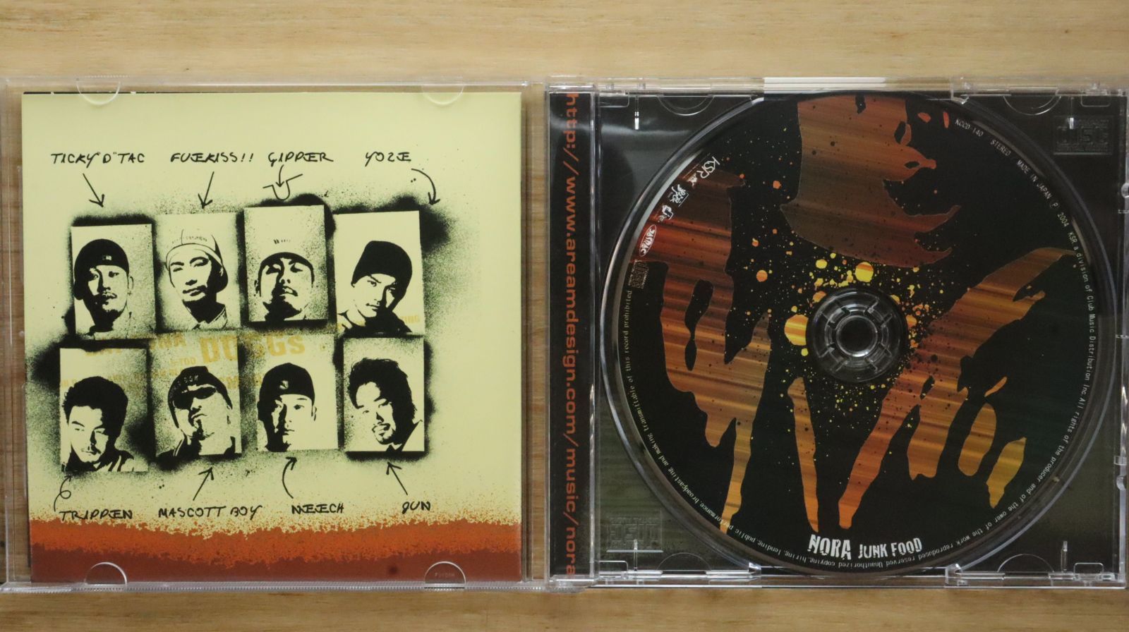 国内盤CD☆ノラ/NORA□ JUNK FOOD 【KCCD140/4544719002543】Z51636