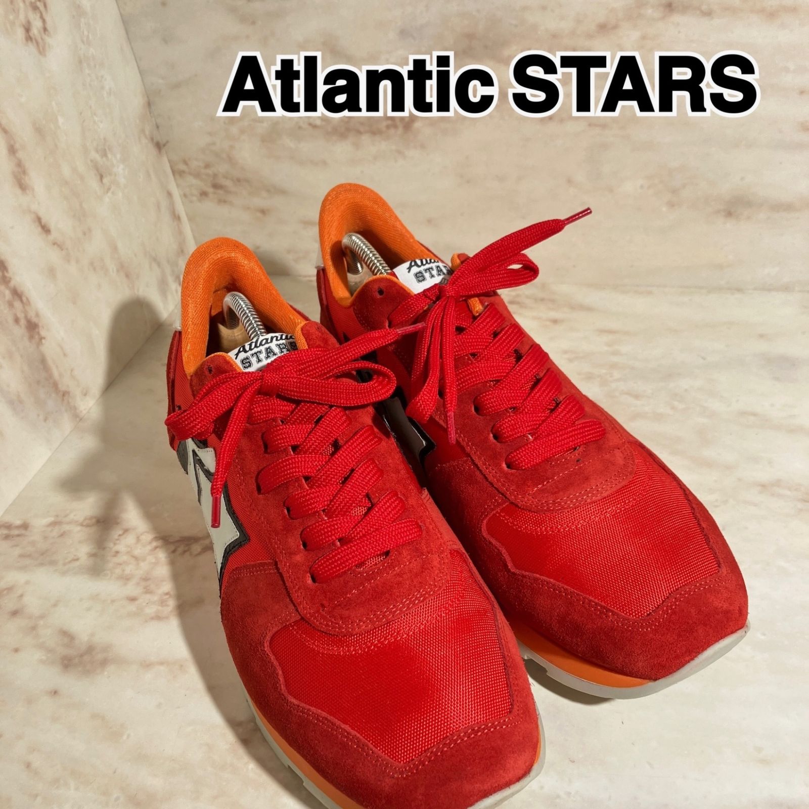 美品】ATLANTIC STARS 限定 レッド スニーカー41 - 美品