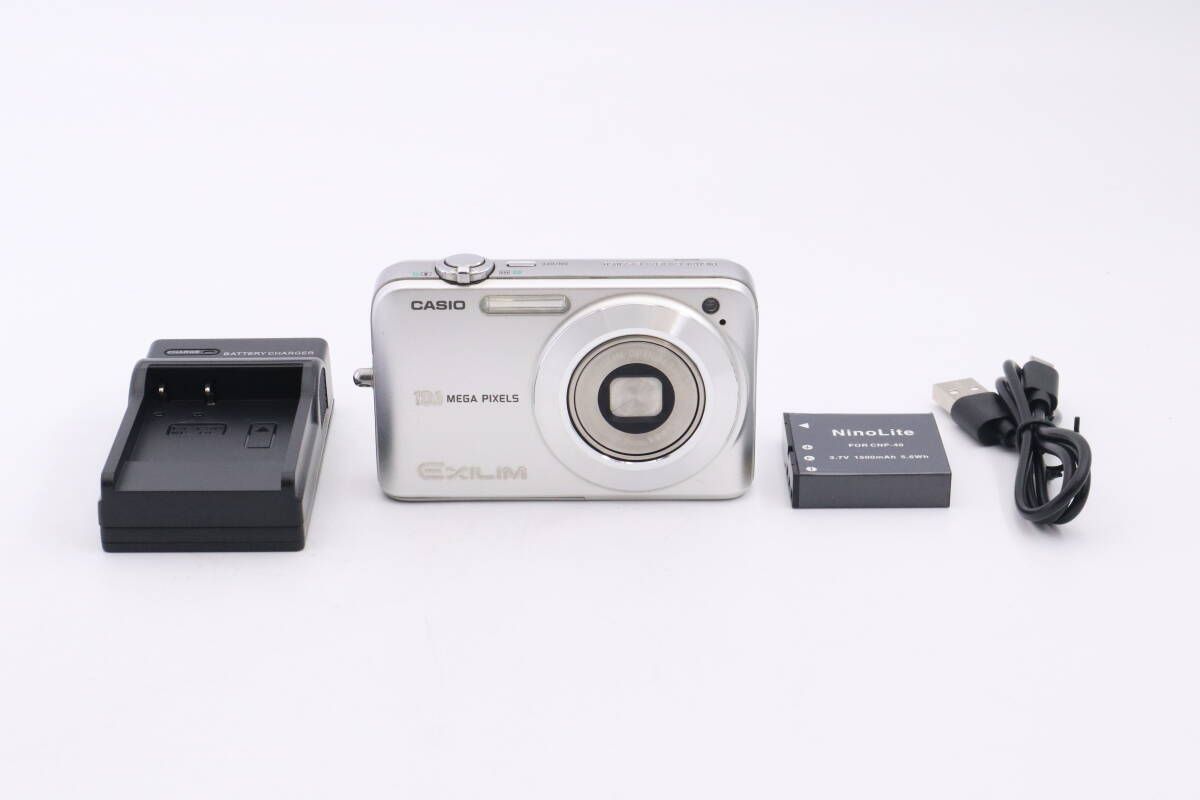 CASIO EXILM EX-Z1050 コンパクトデジタルカメラ カシオ シルバー f05458