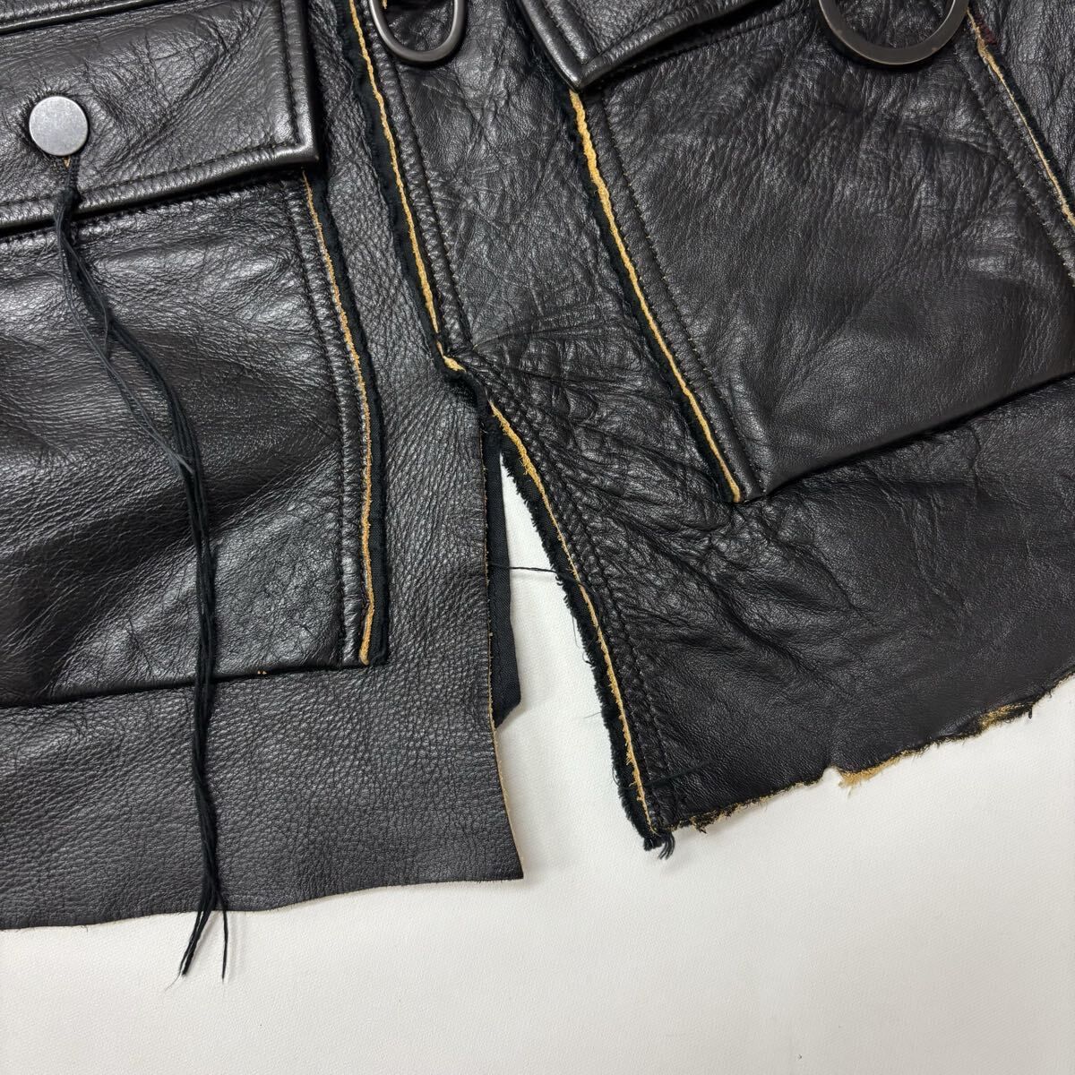 名作 Minus (-) マイナス UTILITY KILT レザー 巻き スカート size 3 