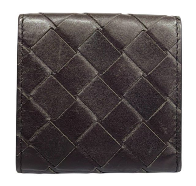 BOTTEGA VENETA イントレチャート コインケース ブラウン BOTTEGA