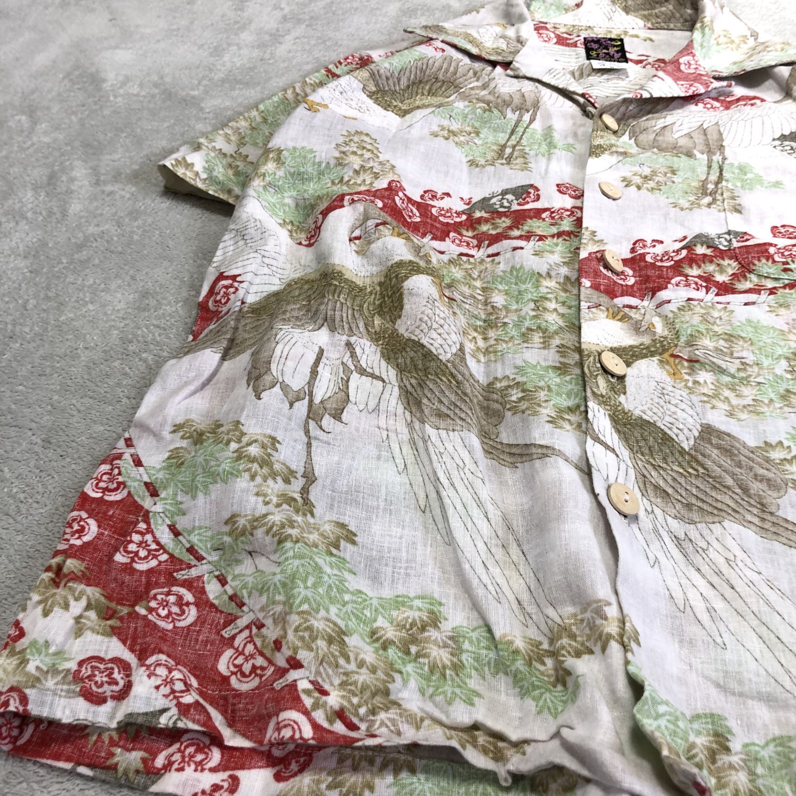 Oniwa soto ハワイアンシャツ アロハシャツ オープンカラー 開襟