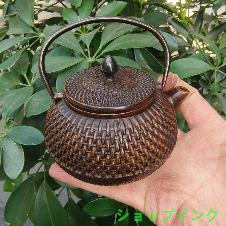 禅字波点提梁茶壺 徳利 銅壺 茶道具  工芸品 美術品 置物 禅字波点提梁茶壺 徳利 銅壺 茶道具 工芸品 美術品 置物 - メルカリ