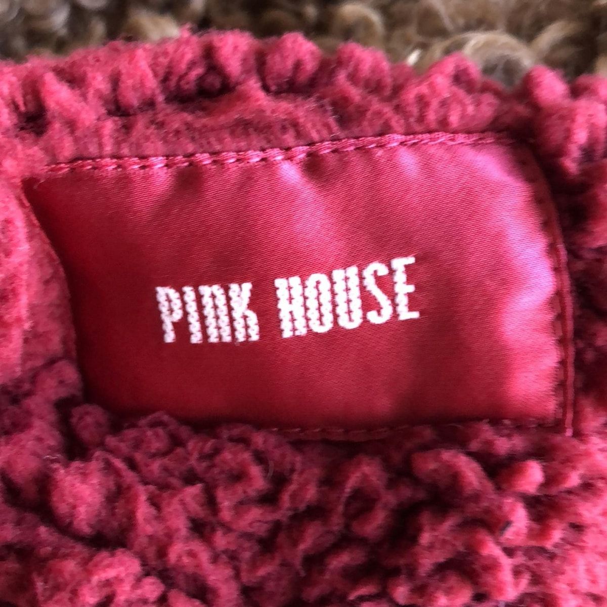 ピンクハウス　赤系ポンチョ PINK HOUSE(ピンクハウス) ポンチョ レディース - レッド ニット