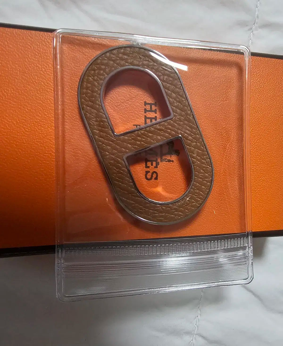 エルメス 샹달 ブローチ GOLD シルバー