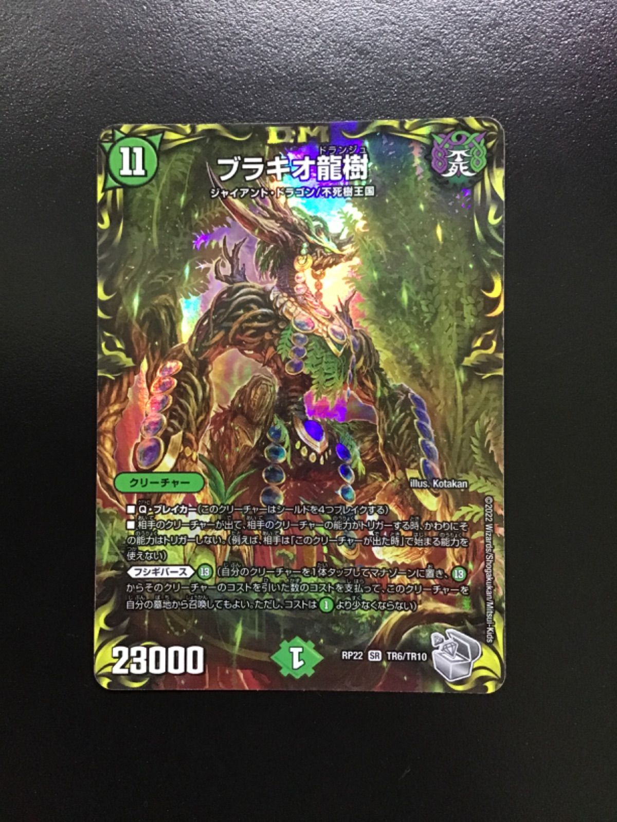 ブラキオ龍樹 2枚セット 銀トレジャー デュエマ ブラキオ龍樹 (銀トレジャー) SR RP22 TR6/TR10(店舗