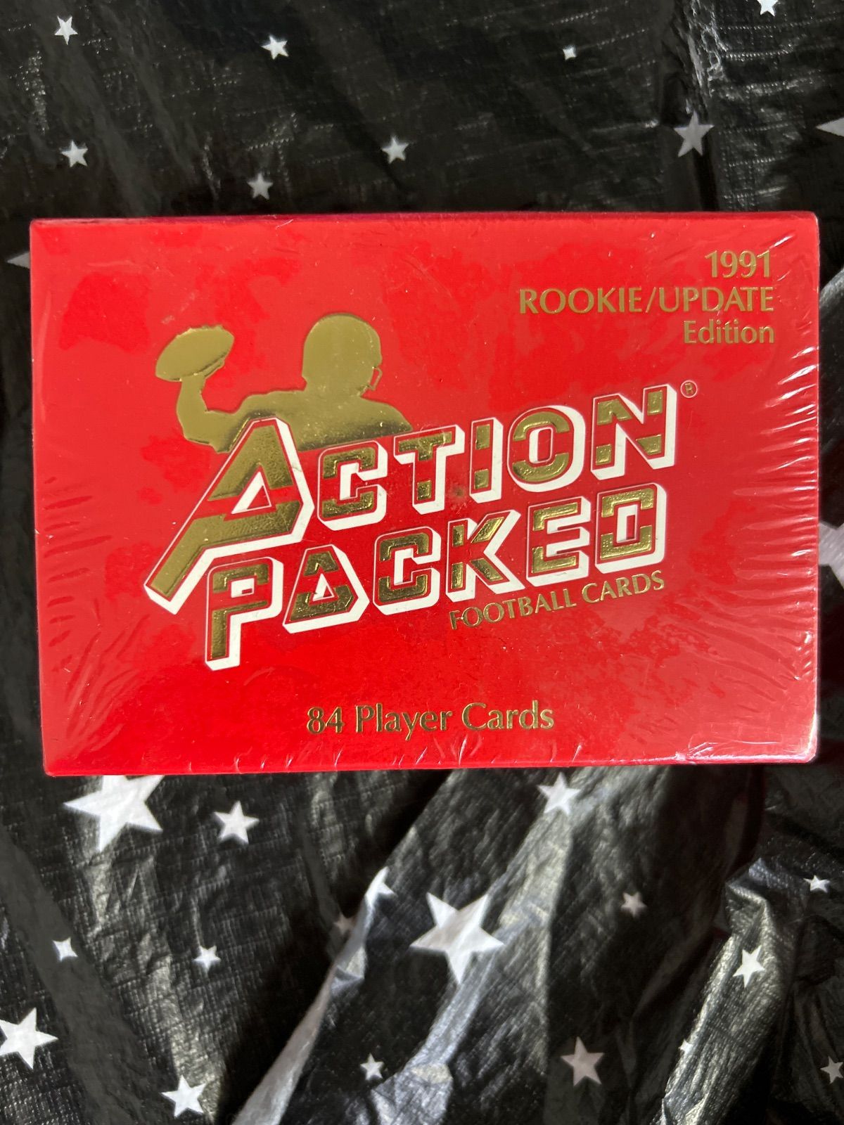 This 1991 Action Packed Rookie Update Football Set 1991 アクションパックルーキー アップデートフットボールファクトリーシールボックスセットBrett Favre RC 入り