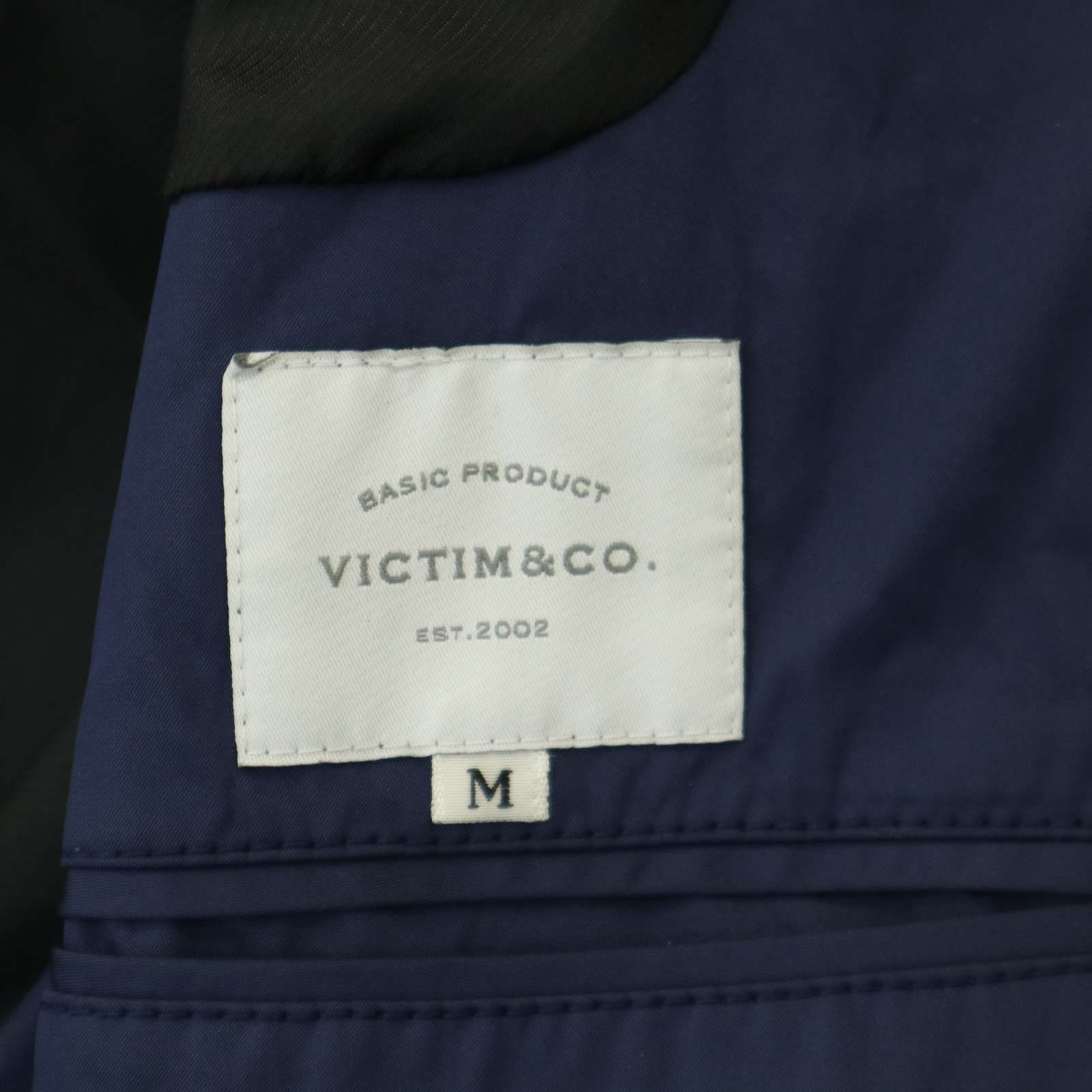 VICTIM&CO ヴィクティム 通年☆ バイカラー ステンカラーコート 