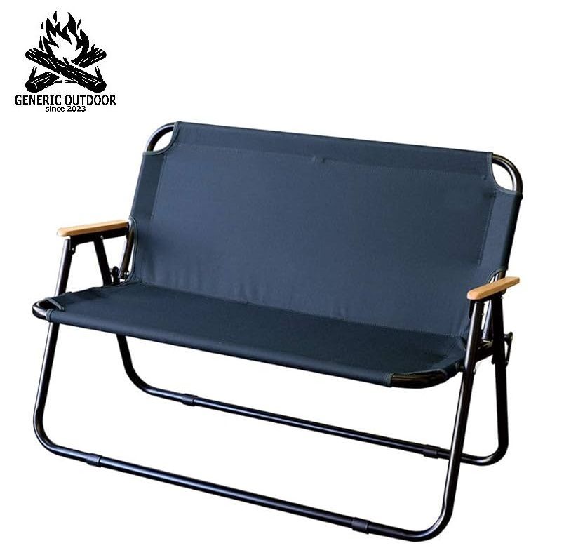 GENERIC OUTDOOR 折りたたみベンチチェア ネイビー アウトドア