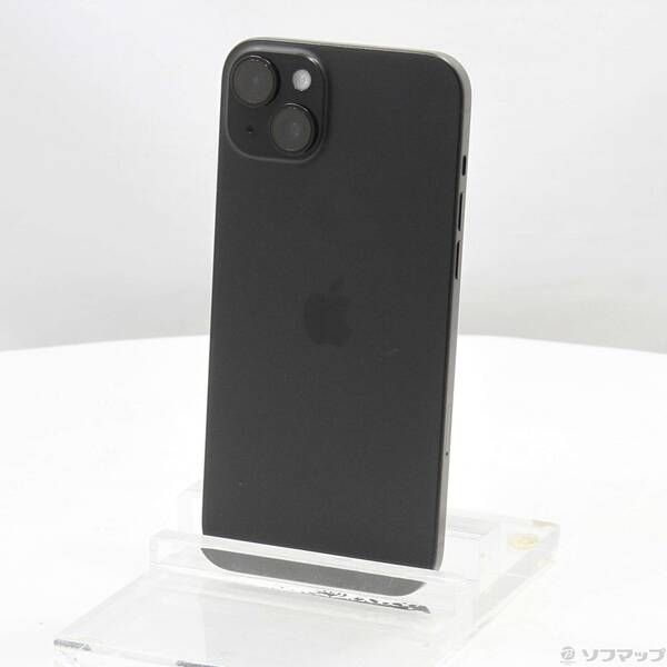  〔中古品〕 iPhone15 Plus 128GB ブラック MU083J／A SIMフリー【305】 スマートフォン本体