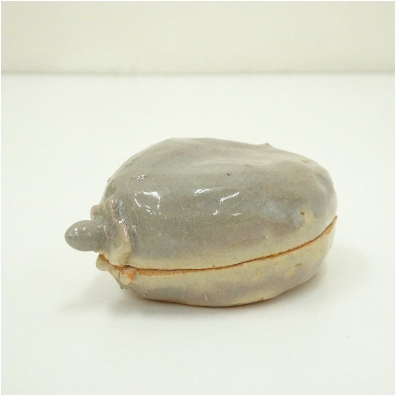 萩焼 十一代 坂高麗左衛門（韓峯）造 干柿香合（共箱） 茶道具 茶道