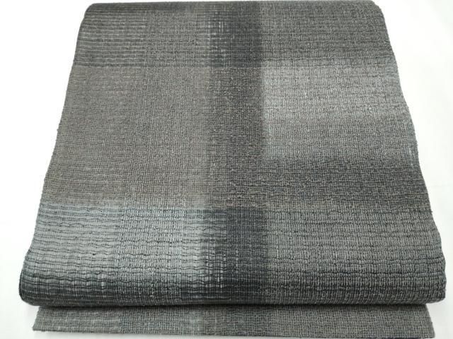 平和屋着物●スリーシーズン 春夏秋 両面 六通柄袋帯 霞文 金糸 正絹 CAAY2776hy