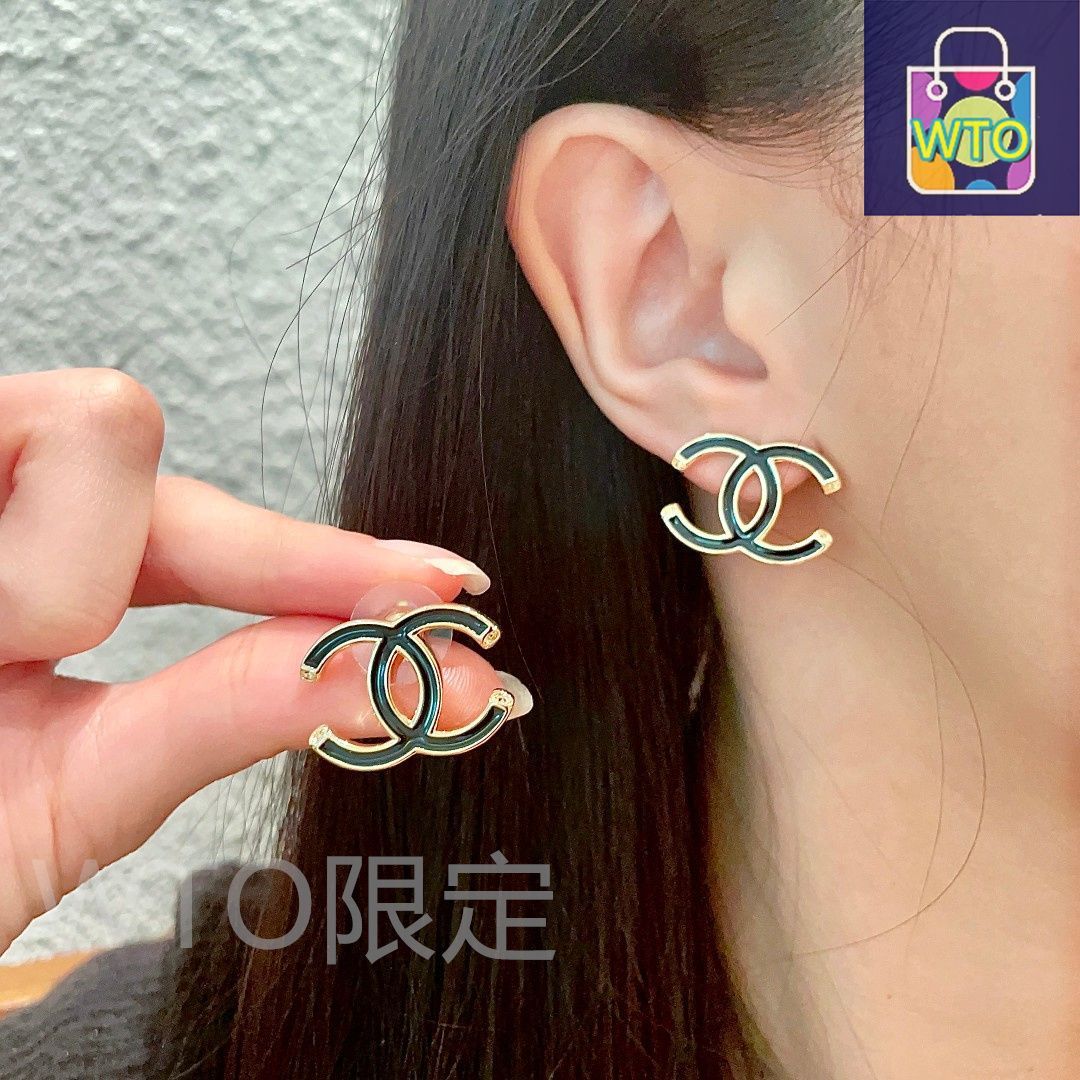 WTO通販】Chanel ヴィンテージ ダブル C ピアス 送料無料！在庫