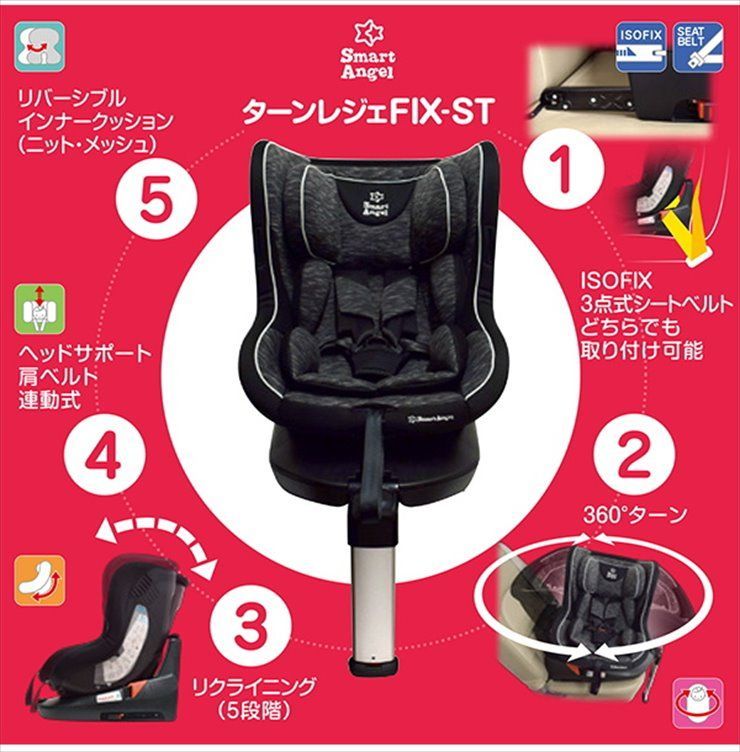 ¥25298ターンレジェFIX    新品未使用　チャイルドシート　ISOFIX