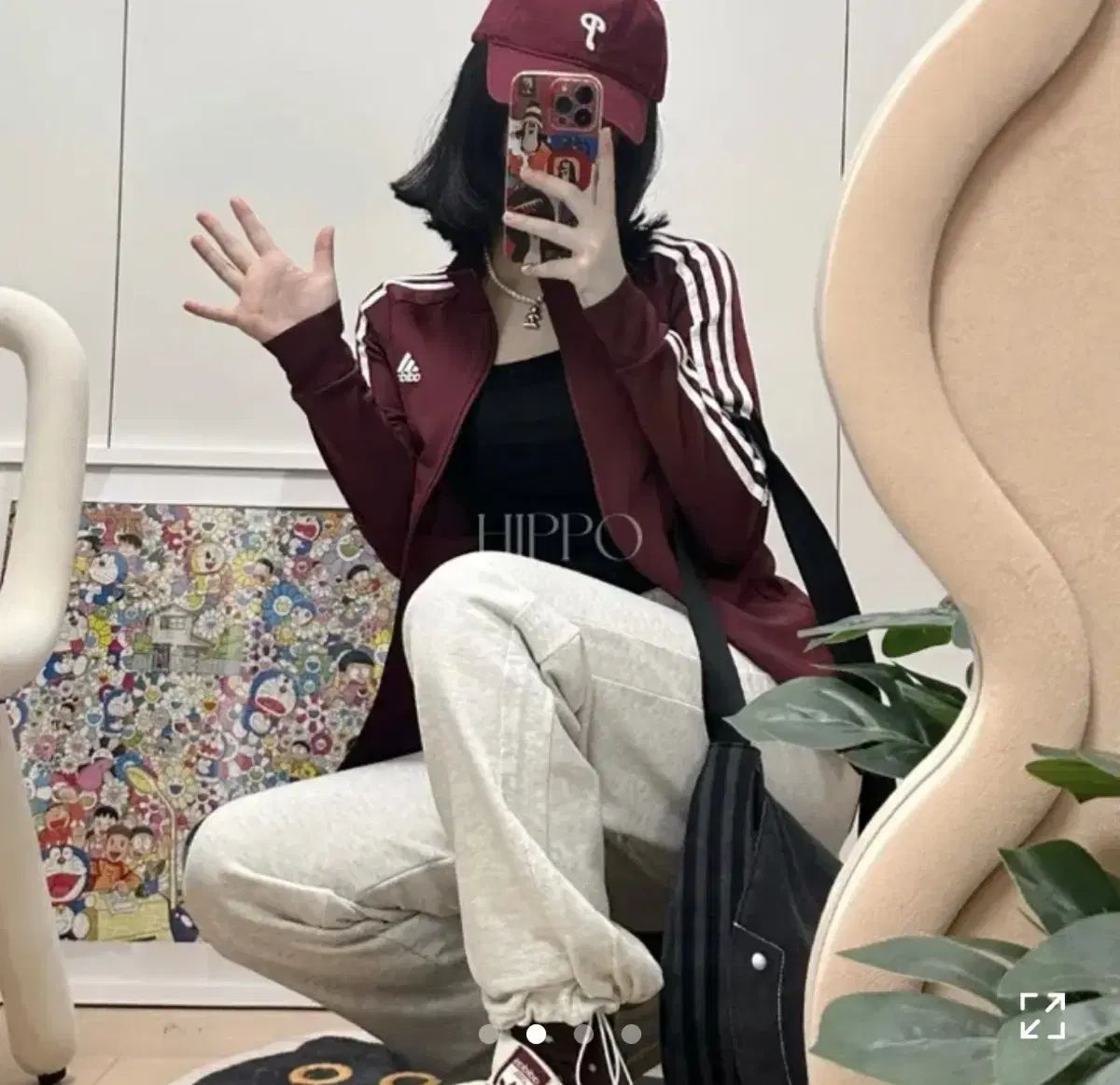 adidas アディダス トラックトップス ジャージ シャドーレッド IM2827