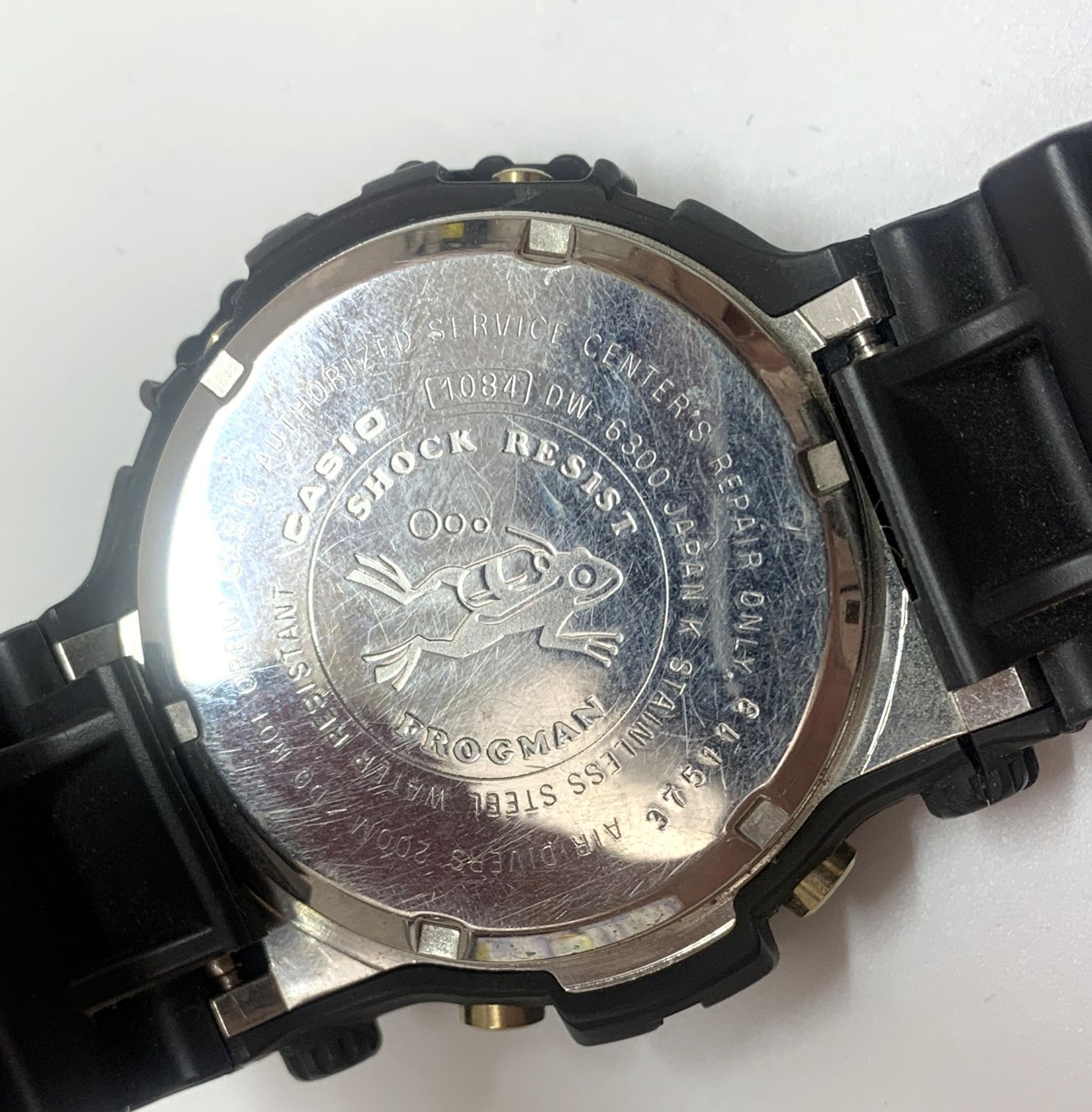 CASIO G-SHOCK DW-6300 フロッグマン　【ジャンク】 ジャンク CASIOカシオ 初代フロッグマン G-SHOCK DW-6300 腕時計