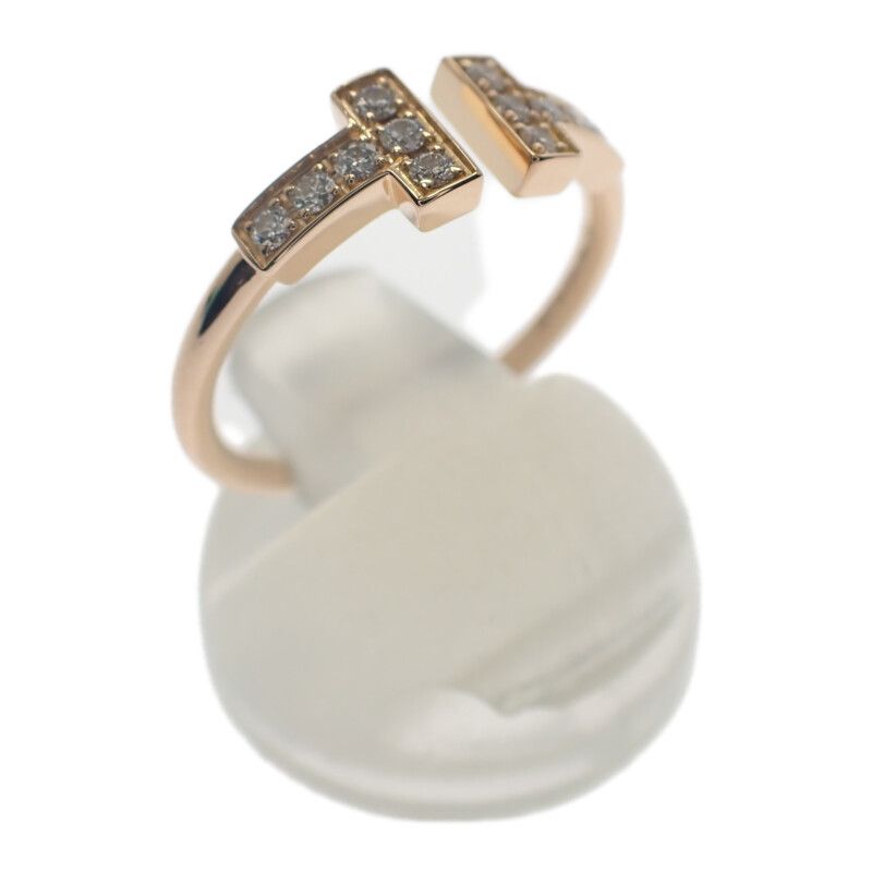 定価44万円 ティファニー Tワイヤー リング ダイヤモンド入り