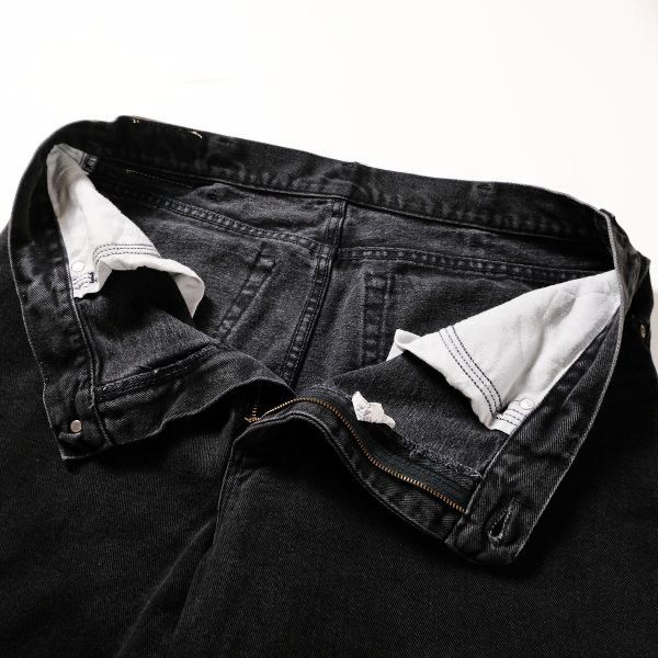 90s Lee 200 vtg ブラック デニムパンツ USA製 アメリカ製 黒 90s USA製 Leeリー 200 ブラック デニムパンツ w31 L32☆01