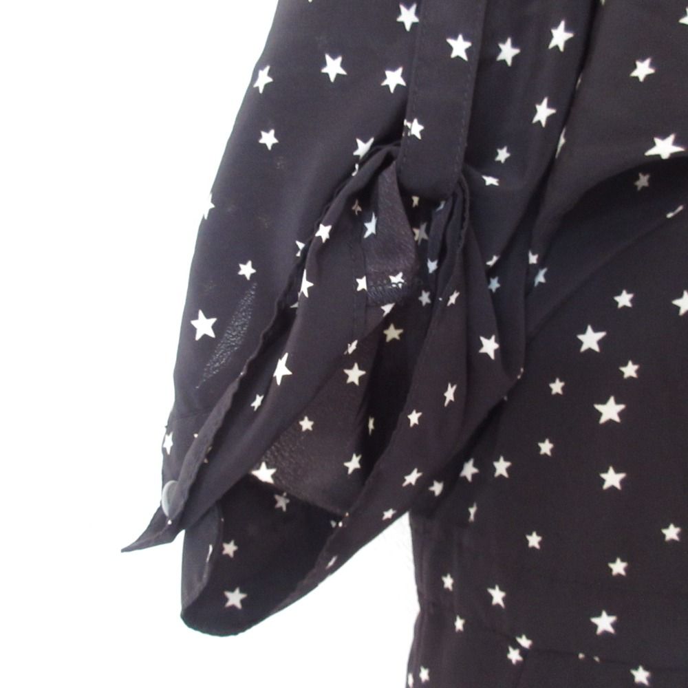 美品♪ アニエスベー 星柄オールインワン ブラック つなぎ To b. by agnès b. - 美品♪ アニエスベー 星柄オールインワン
