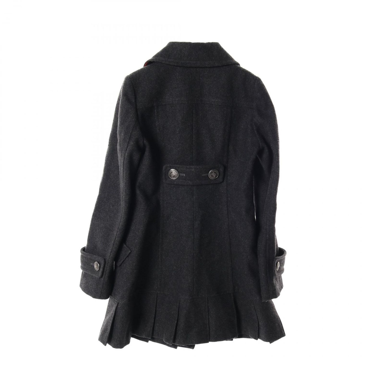 バーバリーブルーレーベル BURBERRY BLUE LABEL ピーコート グレー