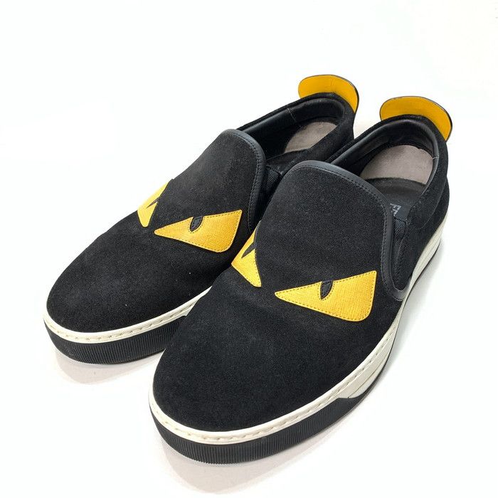 FENDI スニーカー　スリッポン 中古品】FENDI フェンディ 7E 0904 7 バグズアイ スリッポン