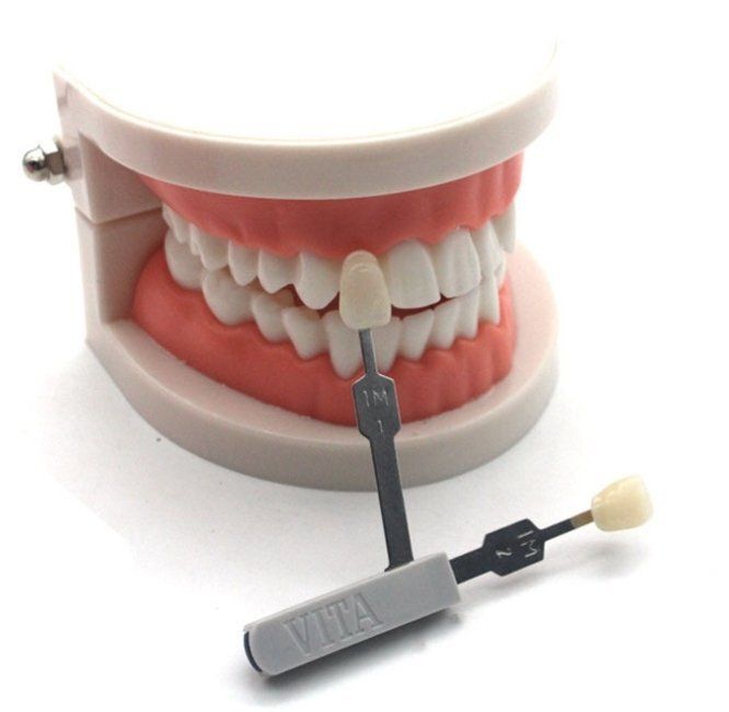 美学全磁器比色板美白全磁器パッチ色板焼き歯対色板