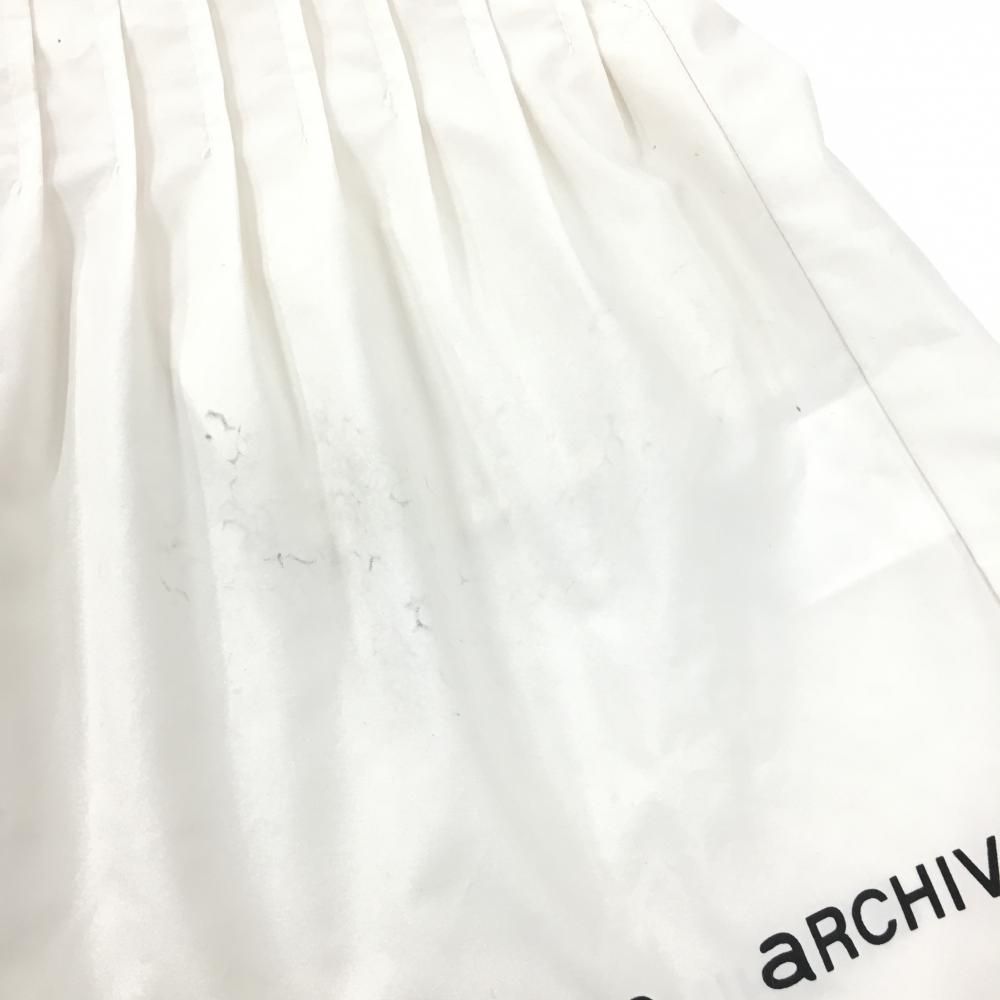 archivio - アルチビオ スカート 白×黒 裾ロゴプリント フレアスカート  レディース 38(M) ゴルフウェア 2024年モデル archivio アルチビオ スカート 白×黒 裾ロゴプリント フレアスカート
