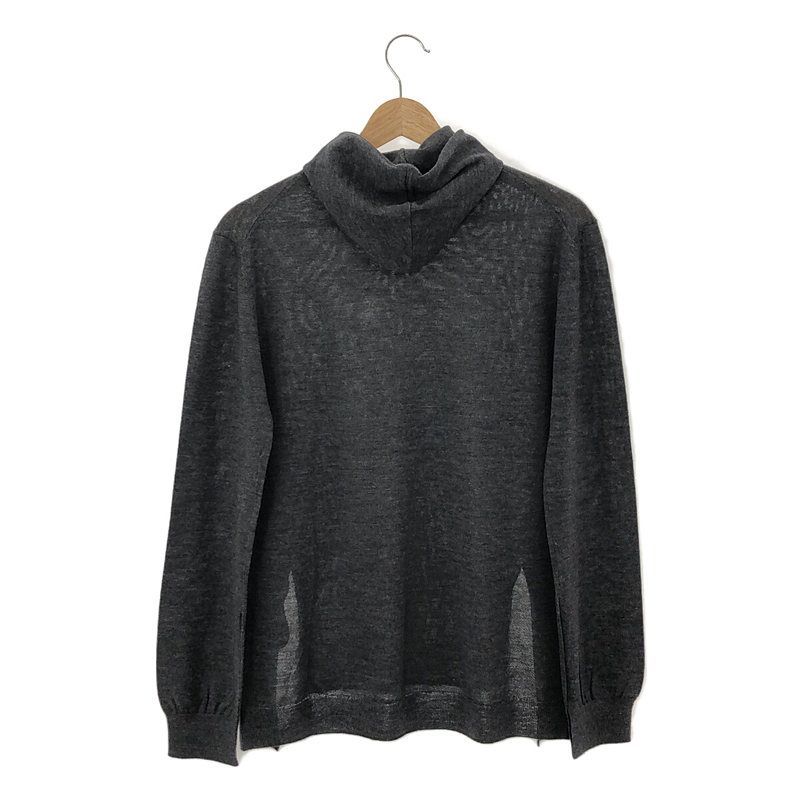 little $uzie - 【新品】  Little $uzie / リトルスージー | 2023AW | Extra Fine Merino Wool Hooded Knit | One | Charcoal | レディース 新品】 Little $uzie / リトルスージー | 2023AW | Extra Fine
