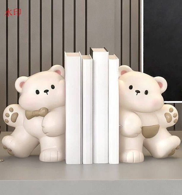 輸入雑貨 シルバーオリックス ブックエンド 本立て オブジェ × 2個