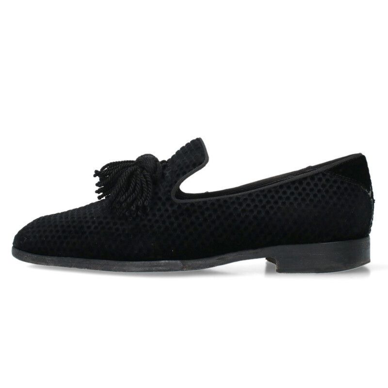 ジミーチュウ FOXLEY ベロアタッセルスリッポンシューズ メンズ 43