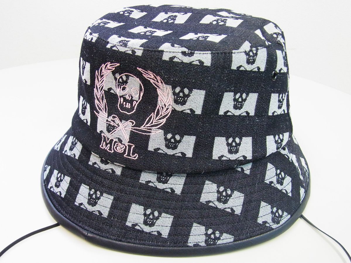 正規☆MARK&LONA マーク&ロナ☆Pave Bucket Hat ブロック調スカルパターンバケットハットM【MLF-4A-FC04】ブラック黒【本物保証】男女兼用  - メルカリ