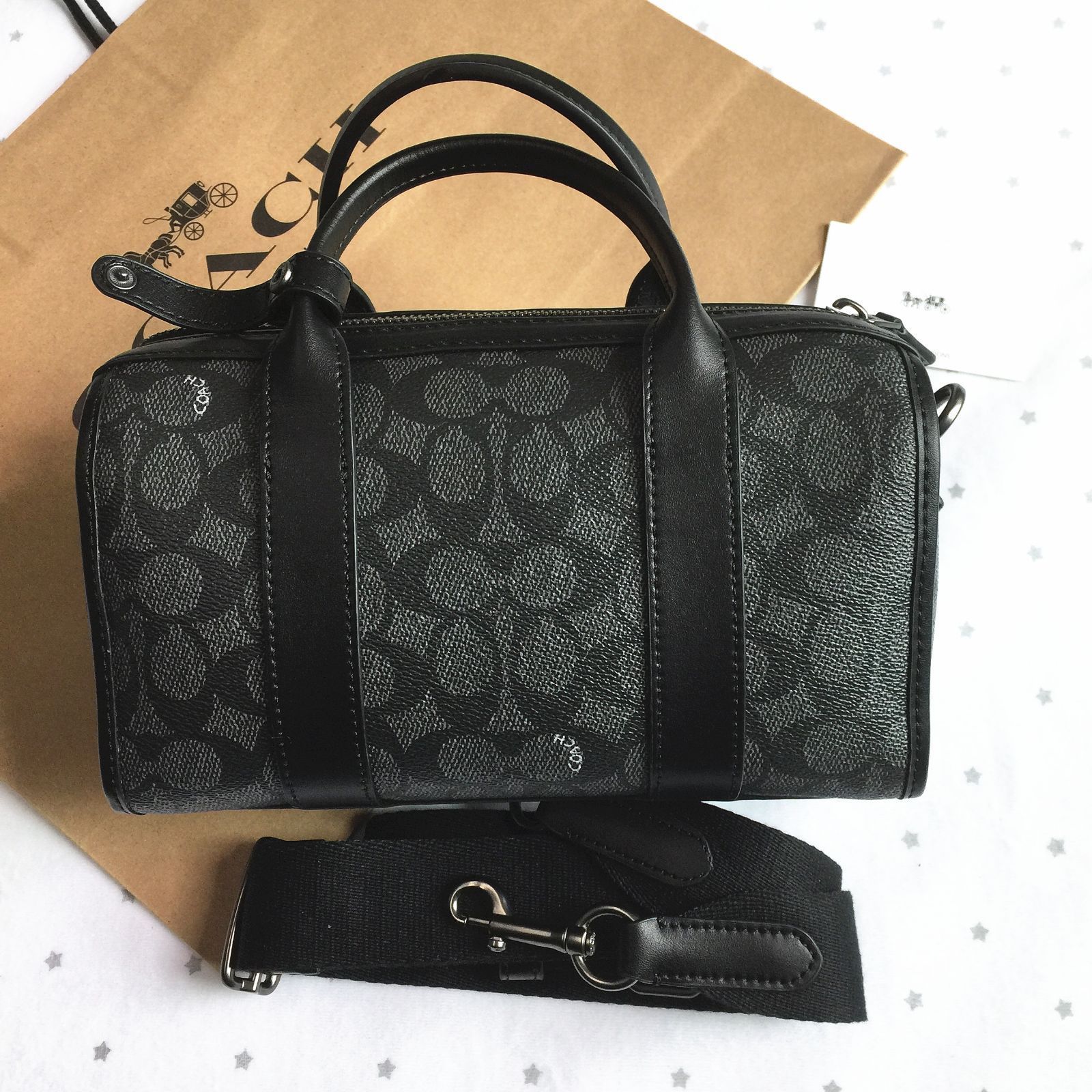 期間限定セール】COACH コーチ メンズ ミニボストンバッグ CA186  