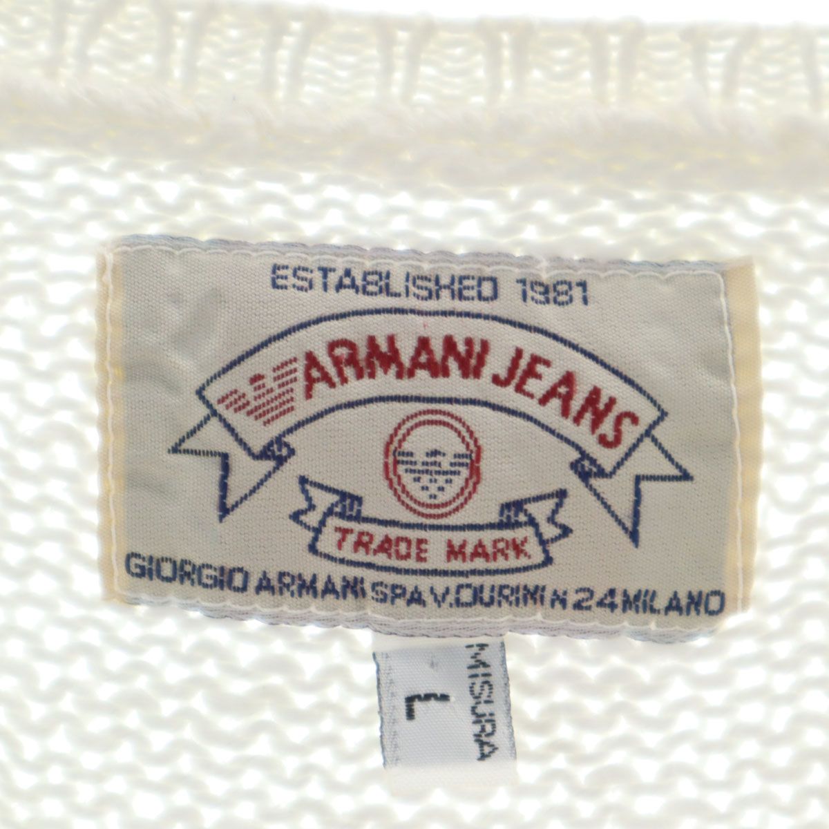 ARMANI JEANS アルマーニジーンズ 90s イタリア製 オールド 長袖 ロゴ 