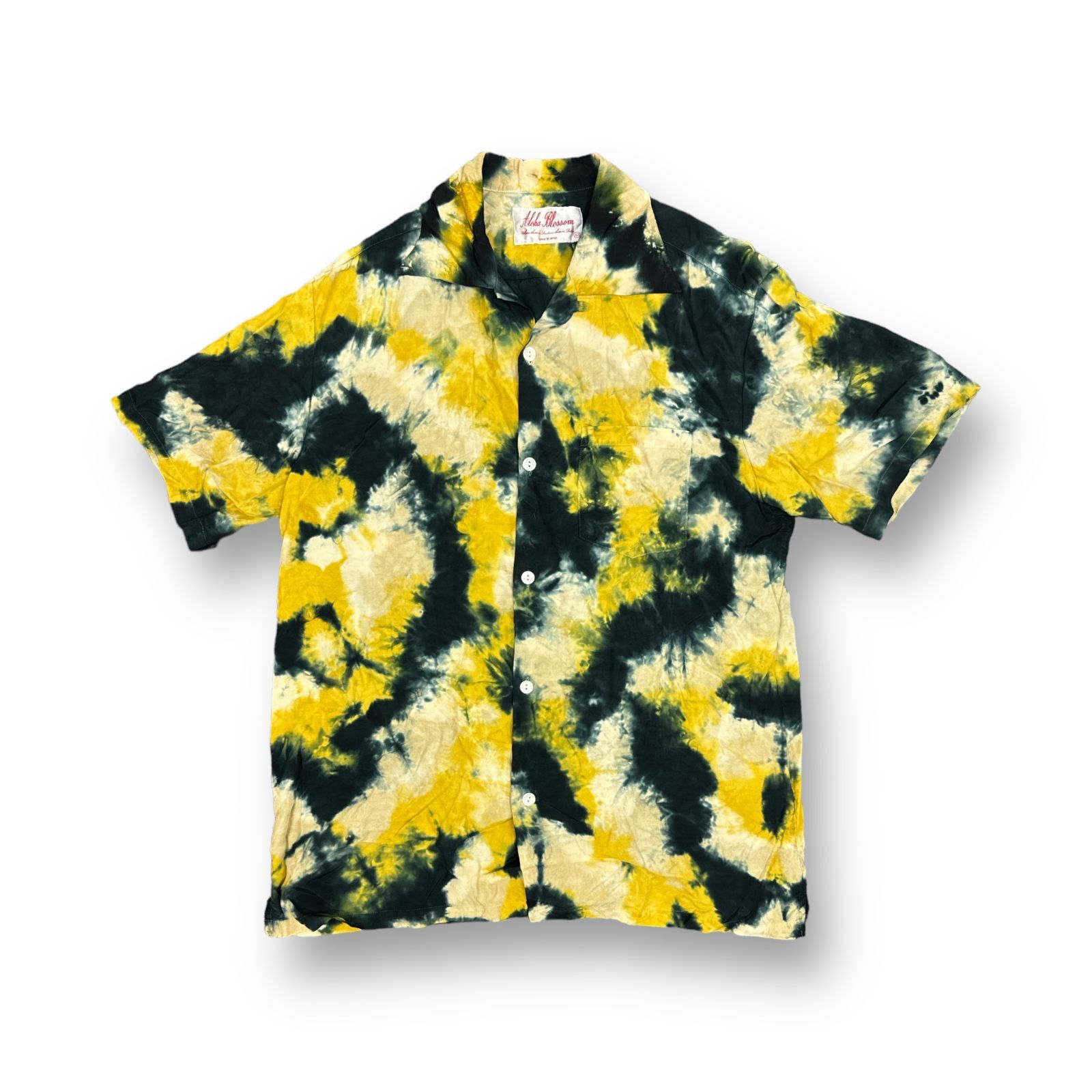 Aloha Blossom タイダイ柄 アロハシャツ 42 未使用品 Aloha Blossom TieDye Aloha Shirts S/S タイダイ染め