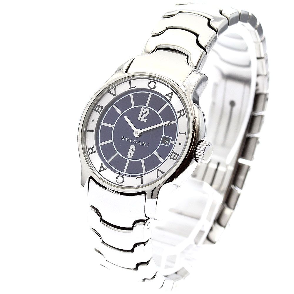 ブルガリ BVLGARI ST29S ソロテンポ デイト クォーツ レディース_  